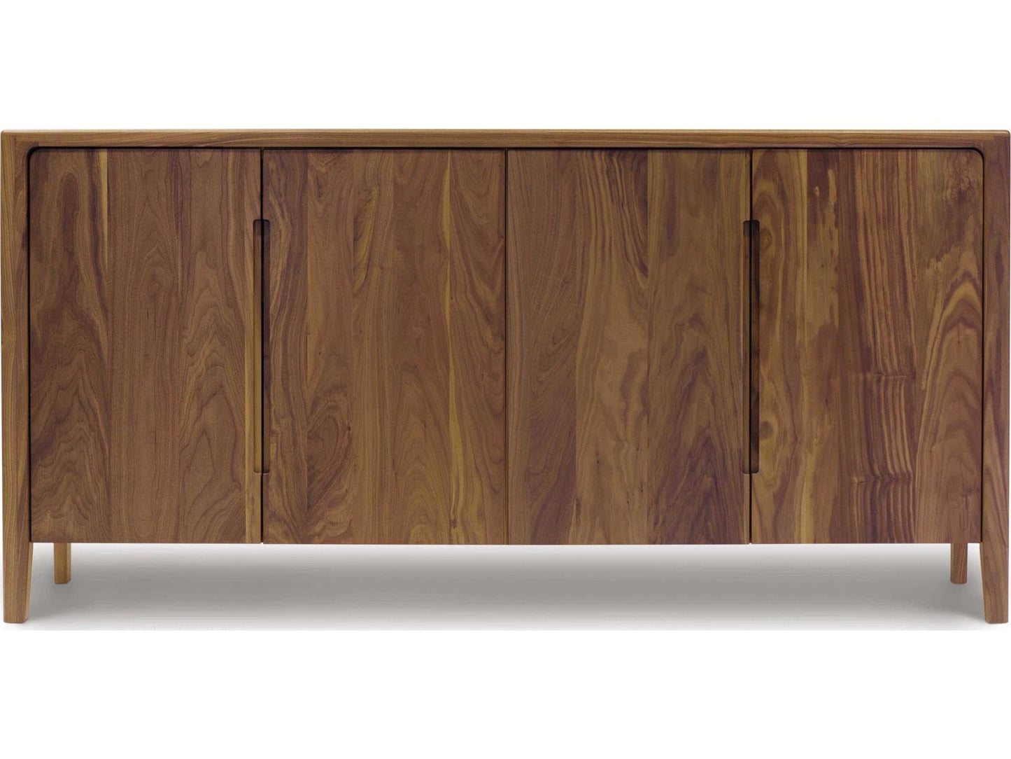 Furniture Lisse 69-Inch Buffet Storage Cabinet Natural Walnut