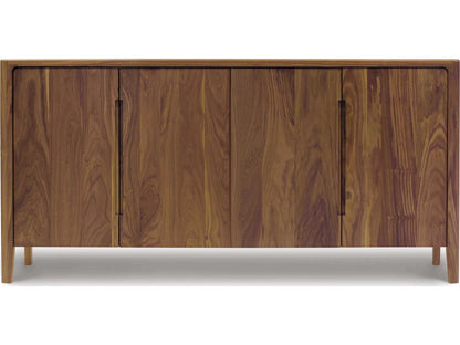 Furniture Lisse 69-Inch Buffet Storage Cabinet Natural Walnut