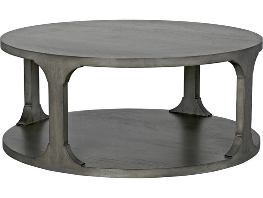 Gimso Small Round Coffee Table in Grey Shellac