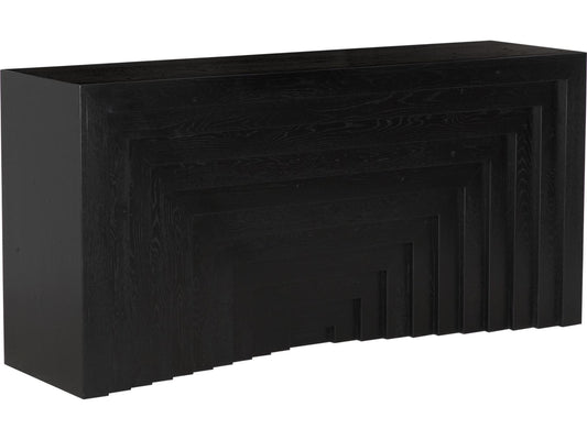 Pandora Rectangular 66-Inch Console Table in Black Oak