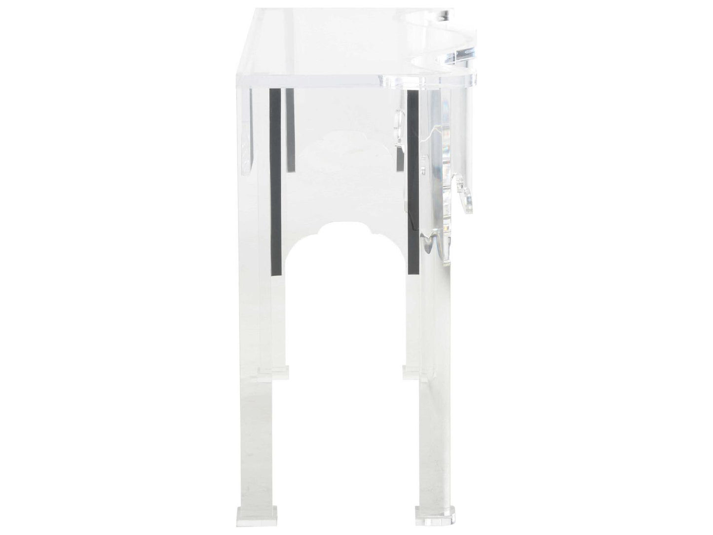 Jamie Merida Acrylic Clear Kensington Console Table