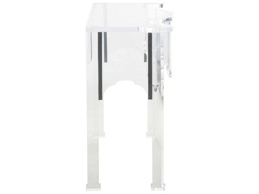 Jamie Merida Acrylic Clear Kensington Console Table