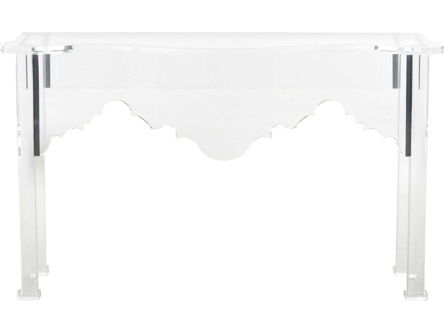 Jamie Merida Acrylic Clear Kensington Console Table