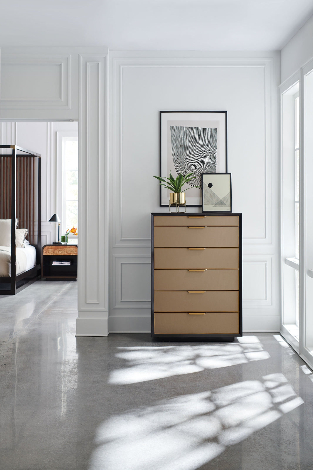 Caracole Classic Pinstripe Bed