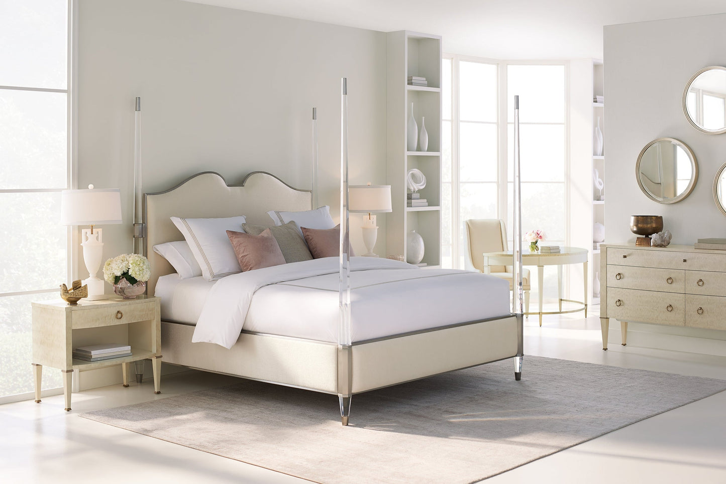 Caracole The Post is Clear Bed Open Box Item - Cal King