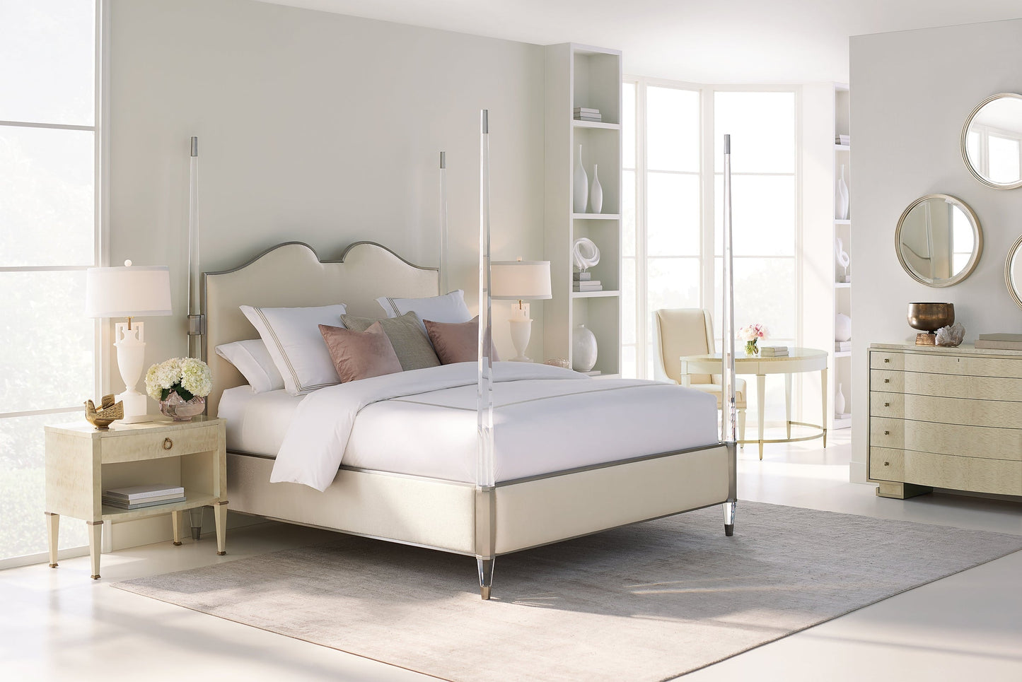 Caracole The Post is Clear Bed Open Box Item - Cal King