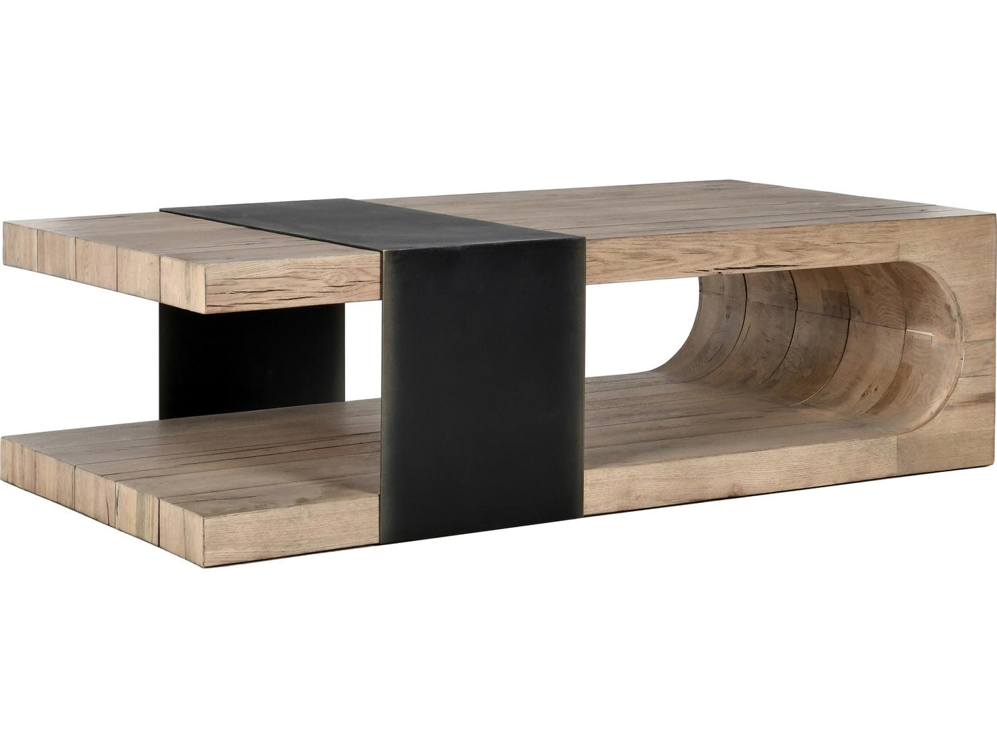 Danica Rectangle Coffee Table Reclaimed Oak and Iron