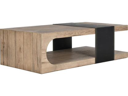 Danica Rectangle Coffee Table Reclaimed Oak and Iron