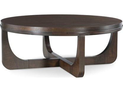 Tribeca Round Wood Coffee Table in Tribeca Finish