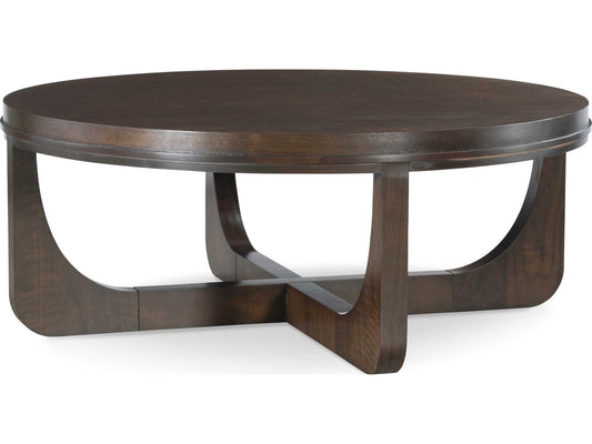 Tribeca Round Wood Coffee Table in Tribeca Finish