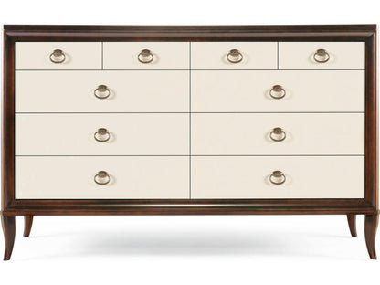 Tribeca Eight-Drawer Dresser in Tribeca and Cream Finish