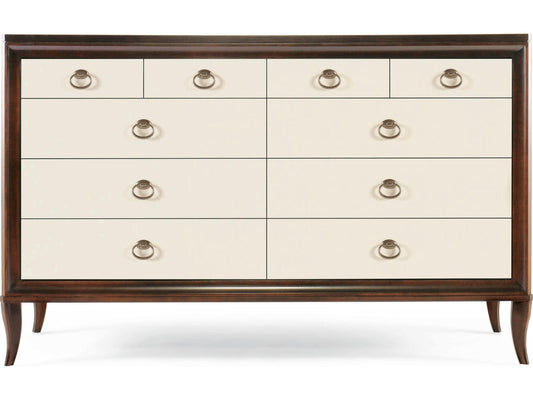 Tribeca Eight-Drawer Dresser in Tribeca and Cream Finish