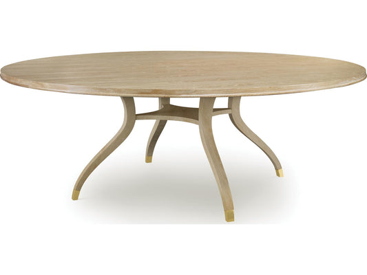 Maison '47 Round 84-Inch Dining Table in Blonde Cerused Oak
