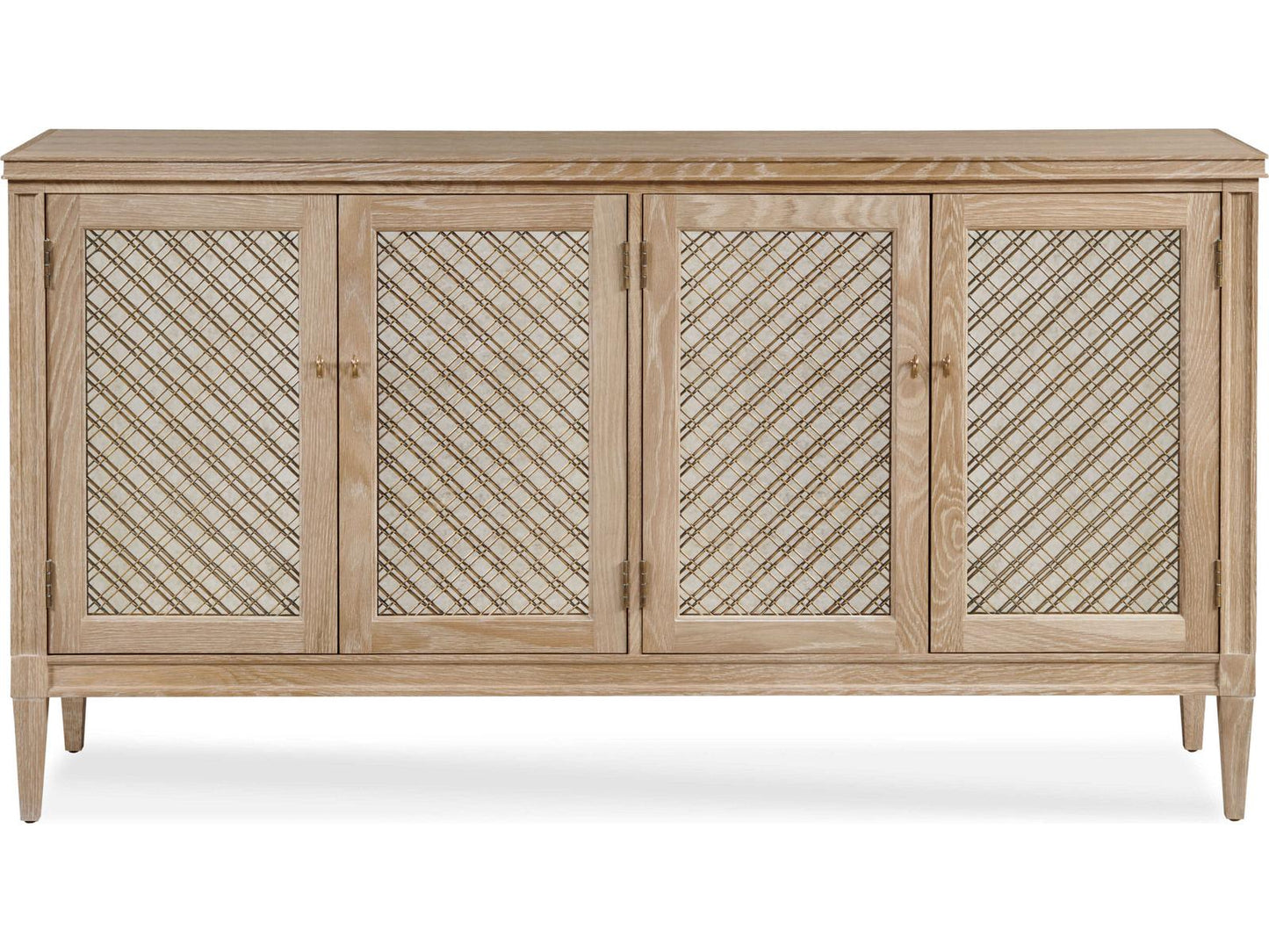 Maison 47 Mesh Front Sideboard in Blonde Cerused Finish