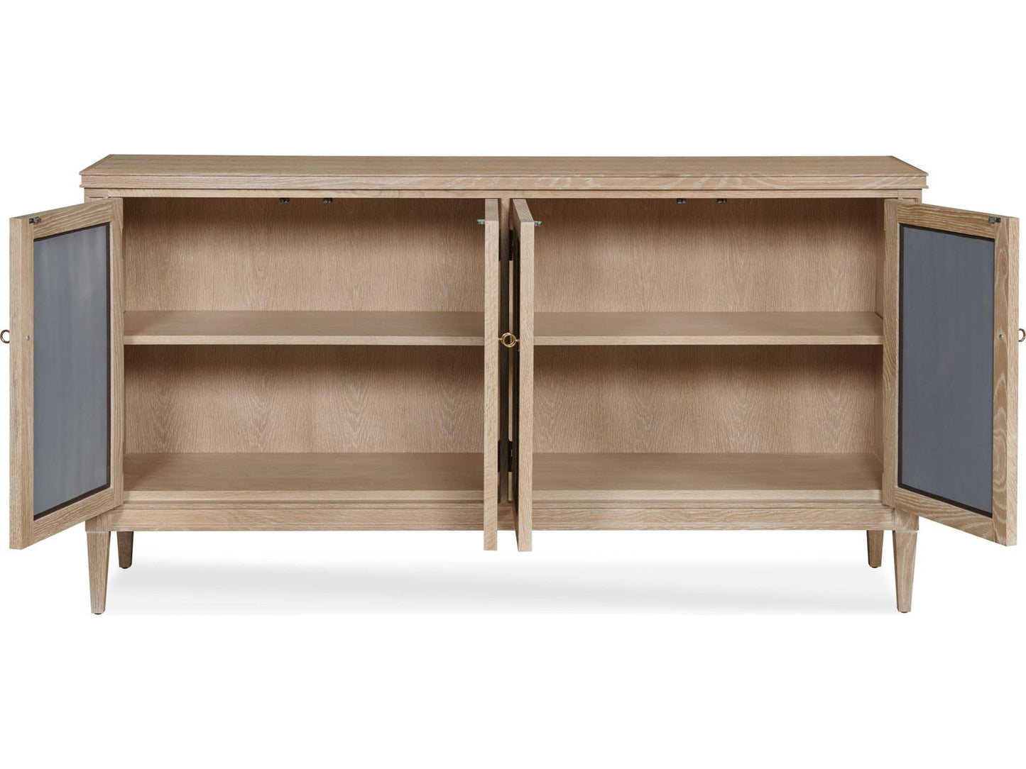 Maison 47 Mesh Front Sideboard in Blonde Cerused Finish