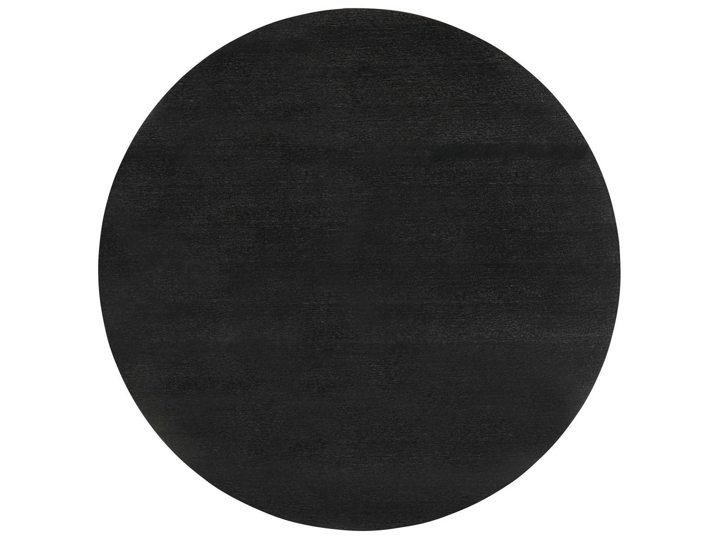 Corso 72 Inch Round Dining Table Black Cerused Oak