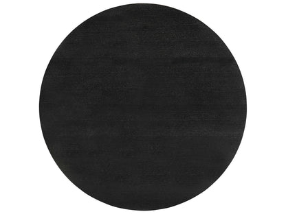 Corso 72 Inch Round Dining Table Black Cerused Oak