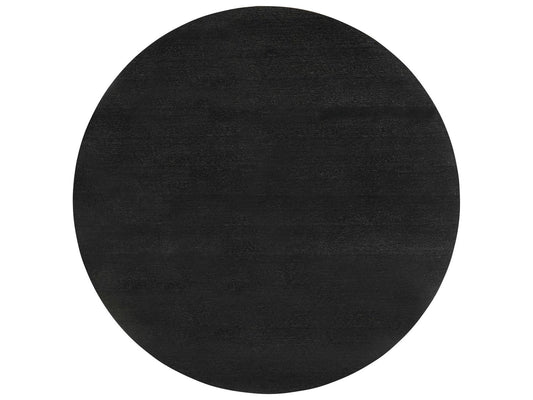 Corso 72 Inch Round Dining Table Black Cerused Oak