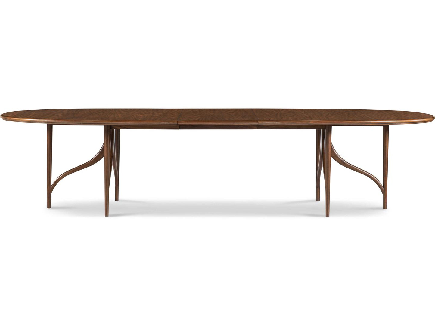 Quentin Oval Dining Table in Walnut with Extension Leaf
