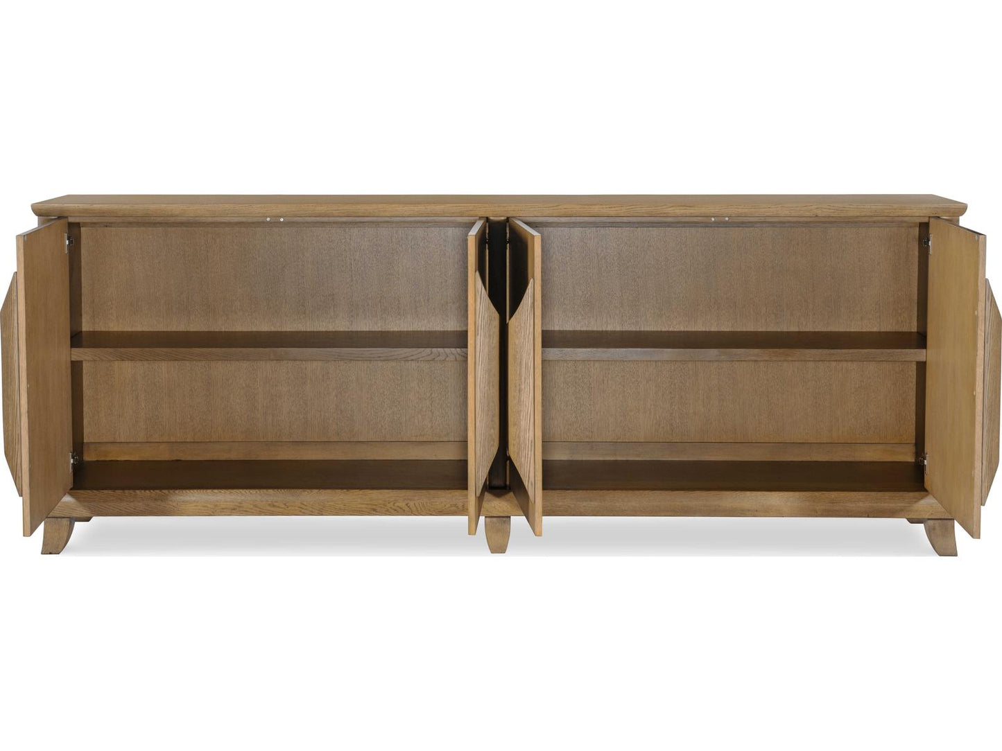 Cyrus Four Door Credenza in Natural Oak