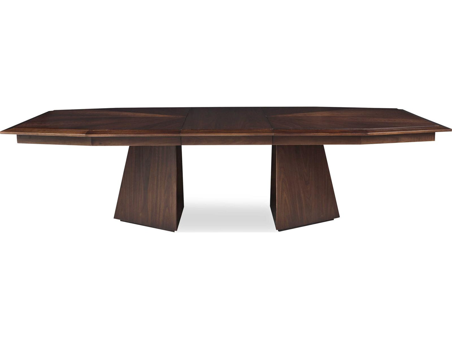 Compositions Rectangle Dining Table 88-Inch Walnut and Sycamore