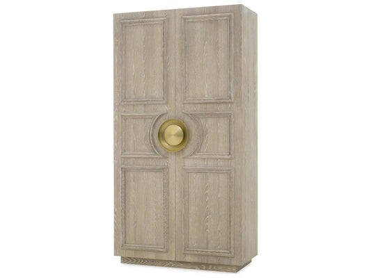 Cadence Wardrobe Armoire in Sand Cerused Oak