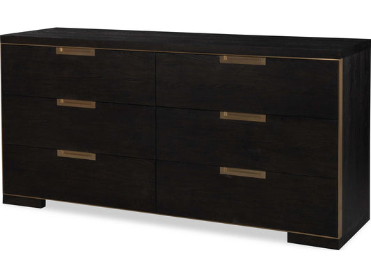 Cadence Six Drawer Dresser in Mocha Finish
