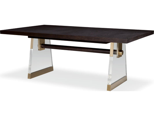 Cadence Rectangle Extendable Dining Table in Mocha Finish