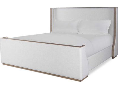 Monterey Hawthorne Upholstered King Bed in Light White Oak