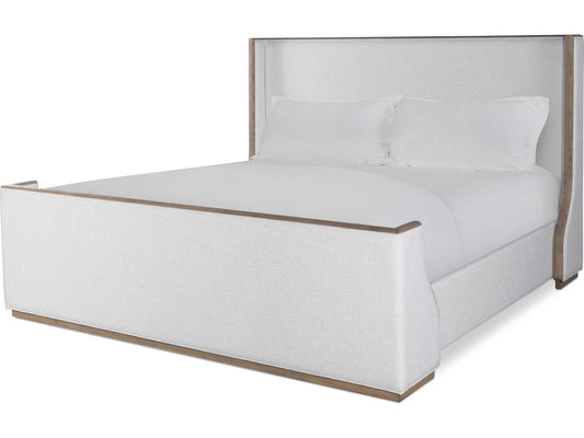 Monterey Hawthorne Upholstered King Bed in Light White Oak