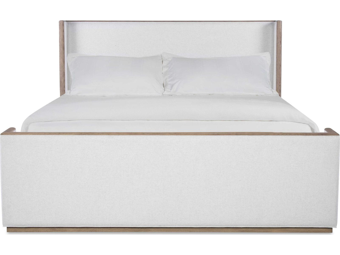 Monterey Hawthorne Upholstered King Bed in Light White Oak