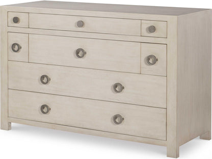Chatham 8-Drawer Chest Peninsula in Mahogany with Pewter Hardware