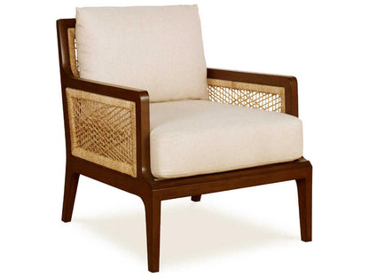 Curate Brown Fabric Accent Chair