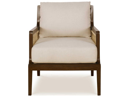 Curate Brown Fabric Accent Chair