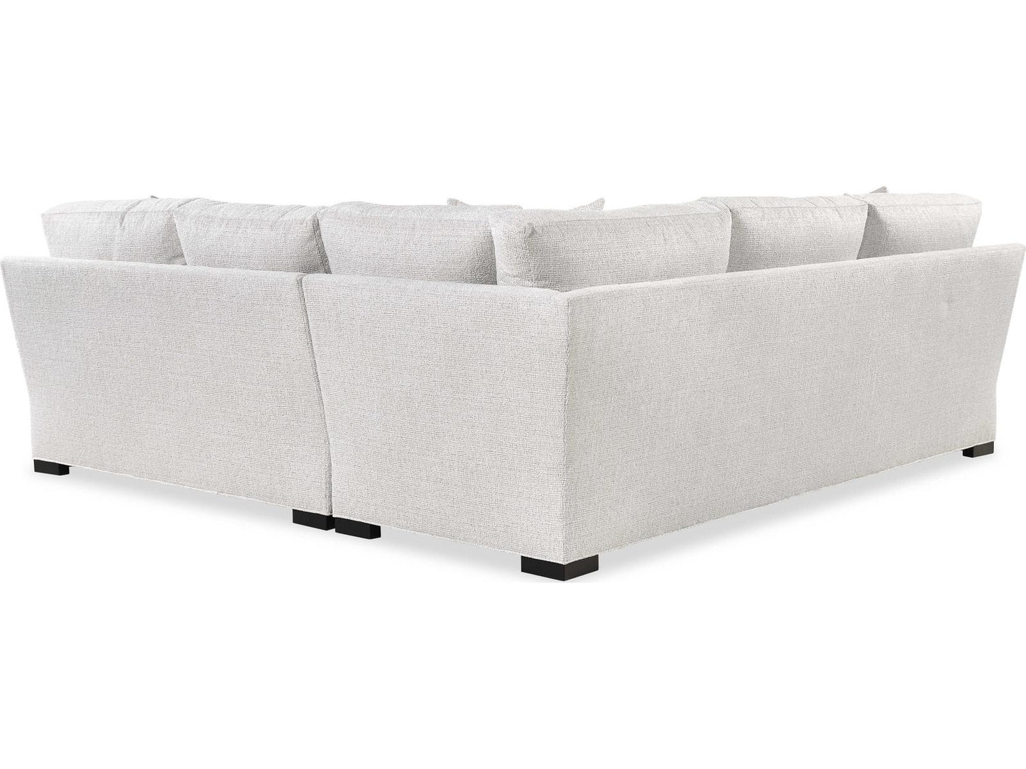 Cornerstone 2-Piece White Fabric Sectional Sofa
