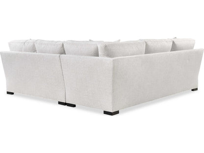 Cornerstone 2-Piece White Fabric Sectional Sofa