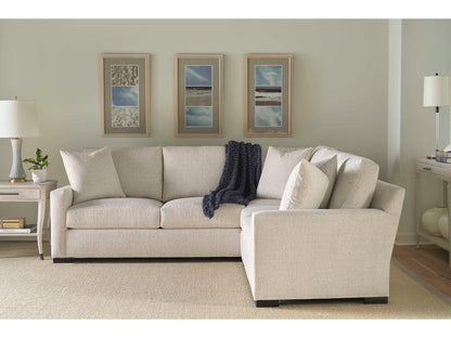 Cornerstone 2-Piece White Fabric Sectional Sofa