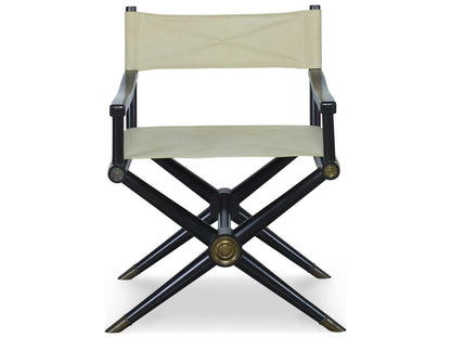 Minnelli Upholstered Leather Dining Arm Chair in Coconut and Black