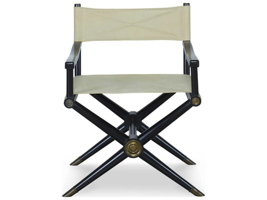 Minnelli Upholstered Leather Dining Arm Chair in Coconut and Black