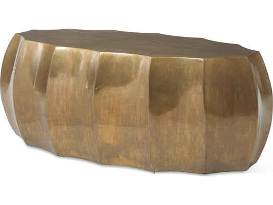 Emerge Brass Cocktail Table in Antique Brass
