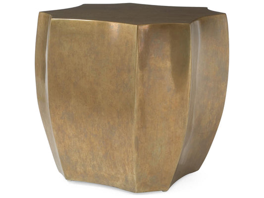 Grand Tour Emerge Brass Octagonal Lamp Table