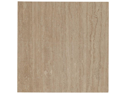 Grand Tour Ascoli Square Accent Table in Travertine
