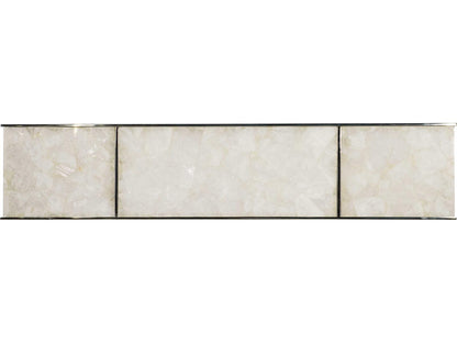 Samantha Glassy Quartz Rectangular Console Table