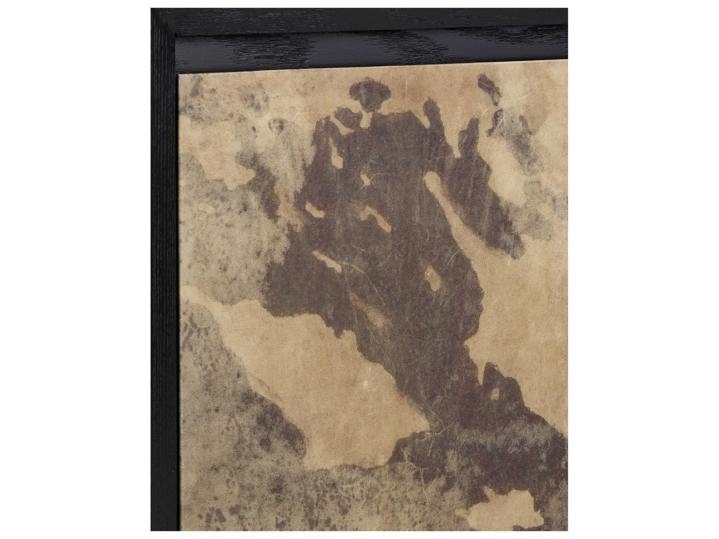 Currey and Company Karlson 80-Inch Credenza Natural Vellum Caviar Black Finish