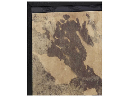 Currey and Company Karlson 80-Inch Credenza Natural Vellum Caviar Black Finish