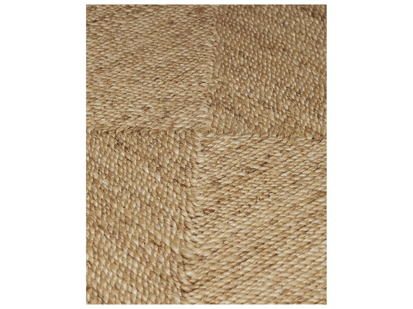Olisa Square Coffee Table Abaca Rope with Glass Top