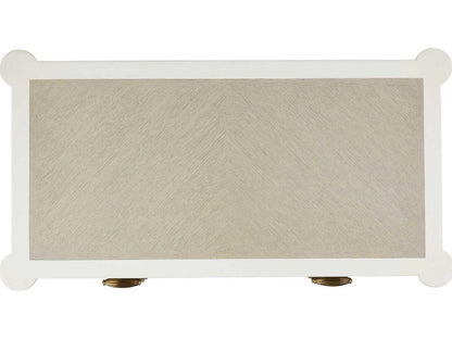 Aster Three-Drawer Chest Off-White Fog Polished Brass