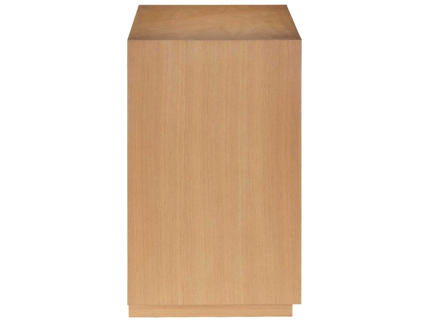 Currey and Company Margot 3-Drawer Natural Oak Chest in Light Oak and Beige