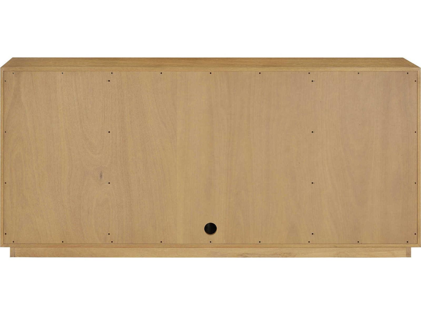 Currey and Company Margot 84-Inch Light Oak Credenza with Velvet-Lined Drawers