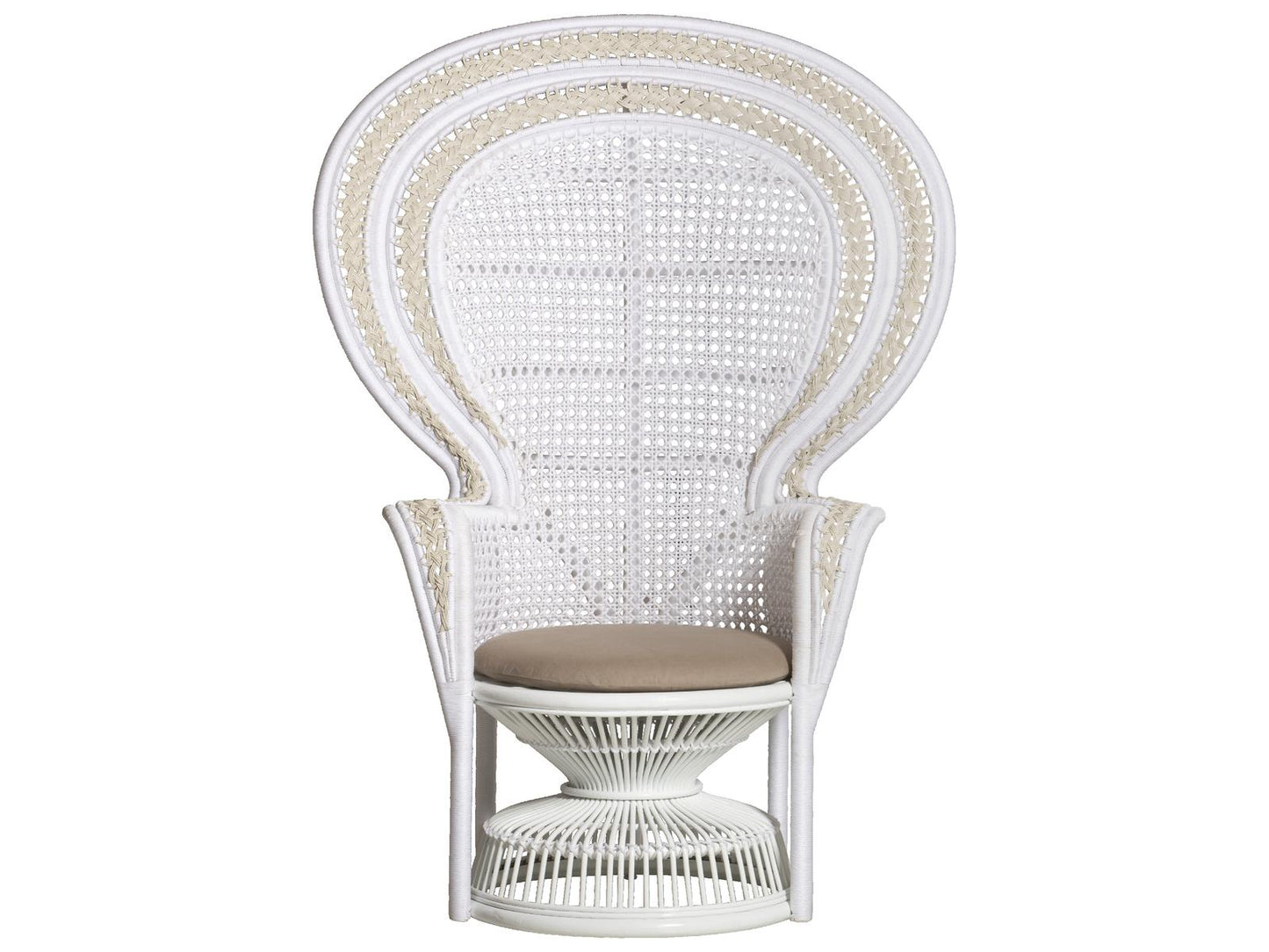 Emanuelle White Accent Chair
